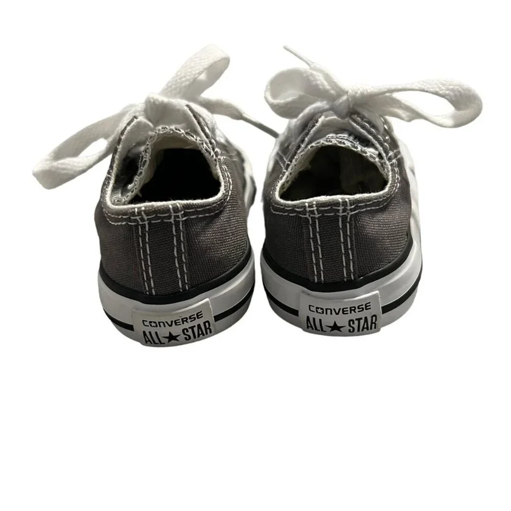 Converse All-Star Sz 4 Grey Canvas Sneakers